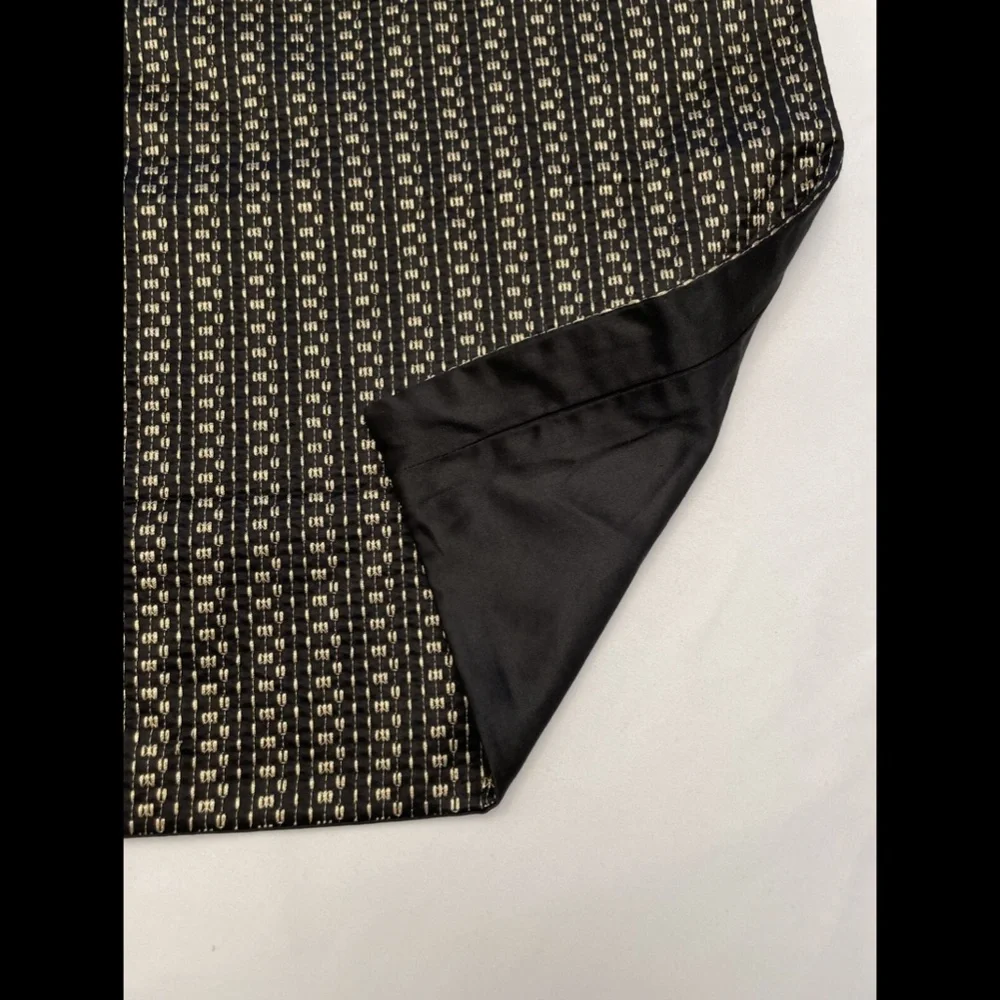 NWD‎ Hotel Collection Linear Chevron (1) European Euro Case Sham in Black